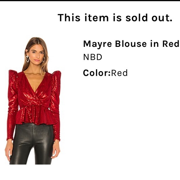 NWT Revolve x NBD Mayre Blouse - Picture 3 of 3